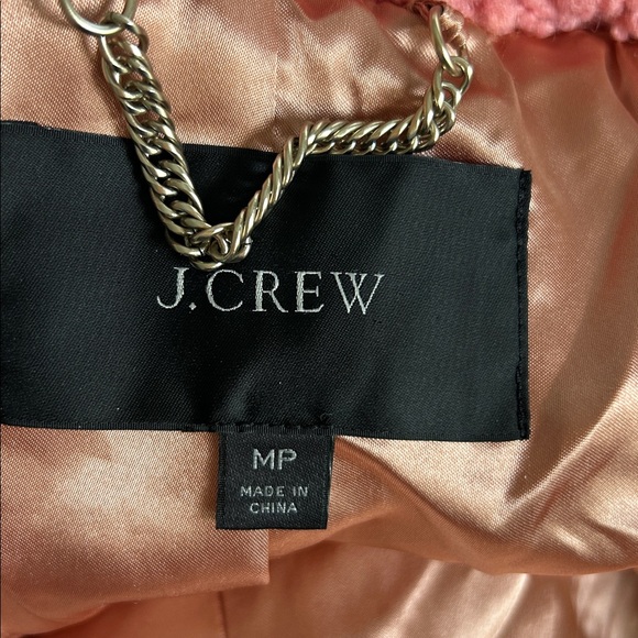 Pink J Crew Teddy Pea Coat - Picture 2 of 7
